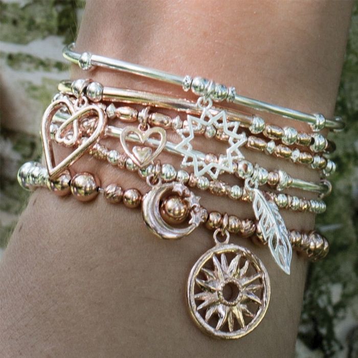 Rose Gold & Silver Wishful Soul Star Bracelet